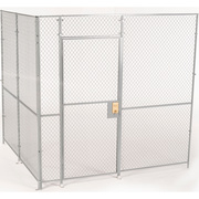 Fordlogan By Spaceguard 2 Wall, Wire Partition Cage, 8 X 8, 8Ft High, No Top FL2H080808